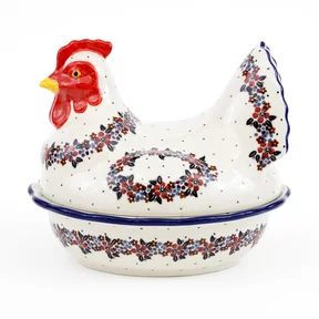 Pojemnik kura D43 h-20,5 cm <br>2067X Retro